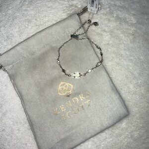 Kendra Scott Silver and Clear DEB Bracelet